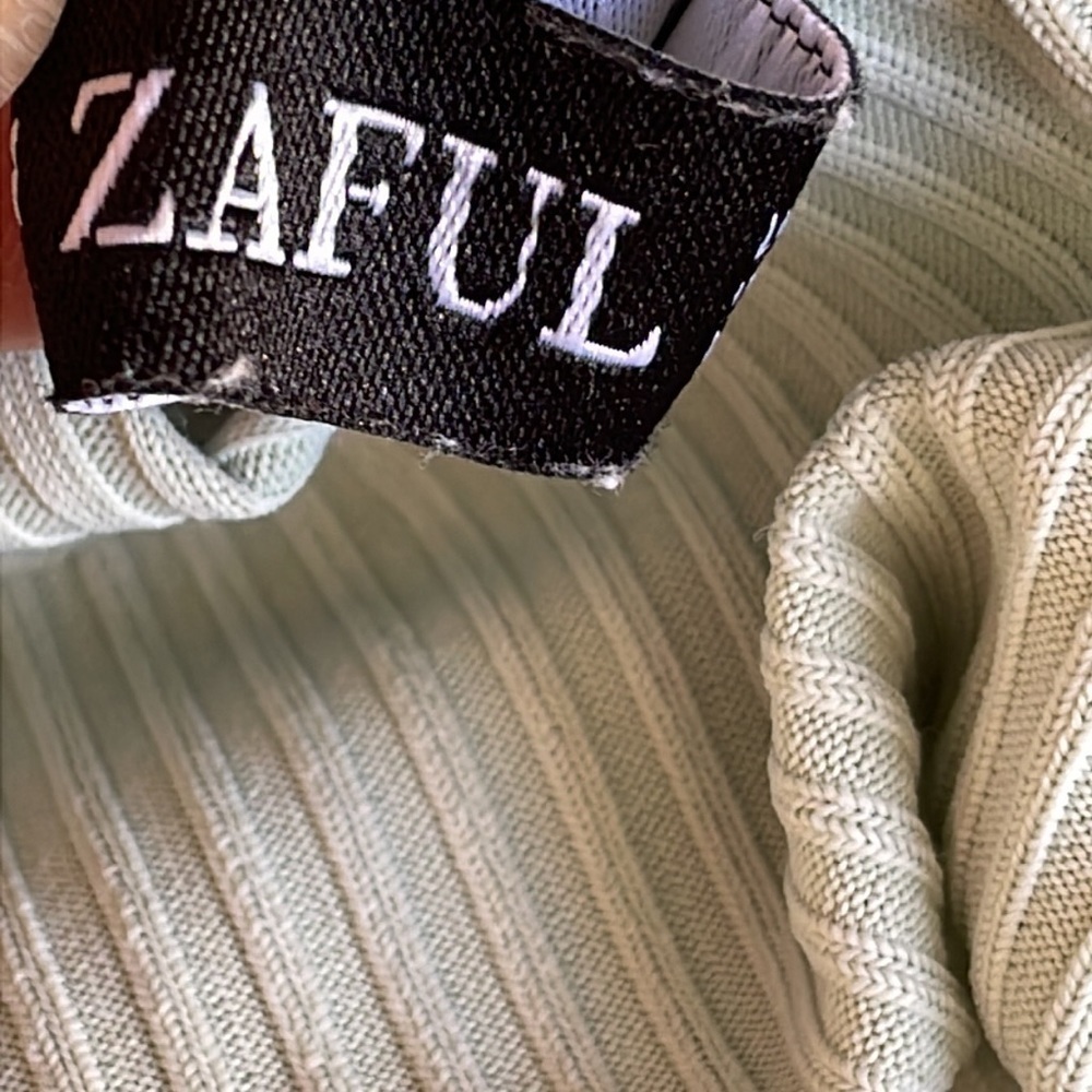 Zaful Ribbed Ruched Tie Dress - Picture 7 of 8